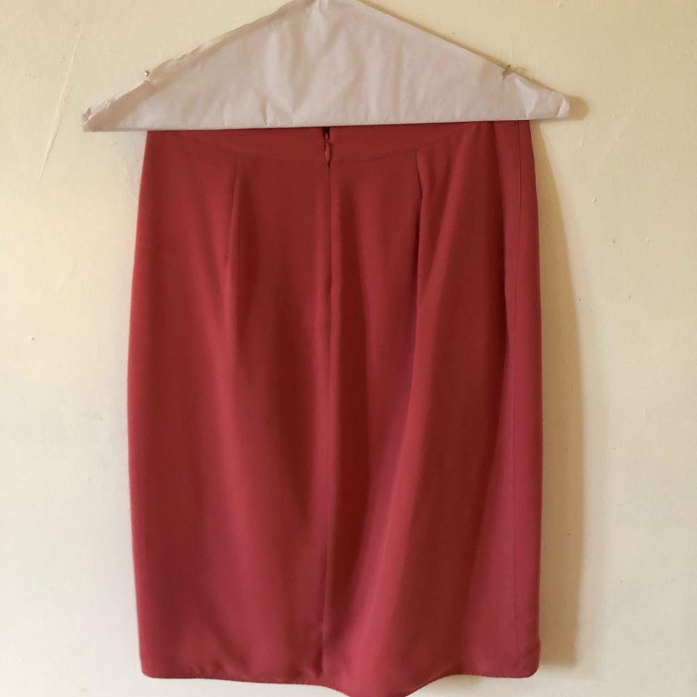J Crew peachy mauve wrap skirt. Size 4 - Picture 2 of 4
